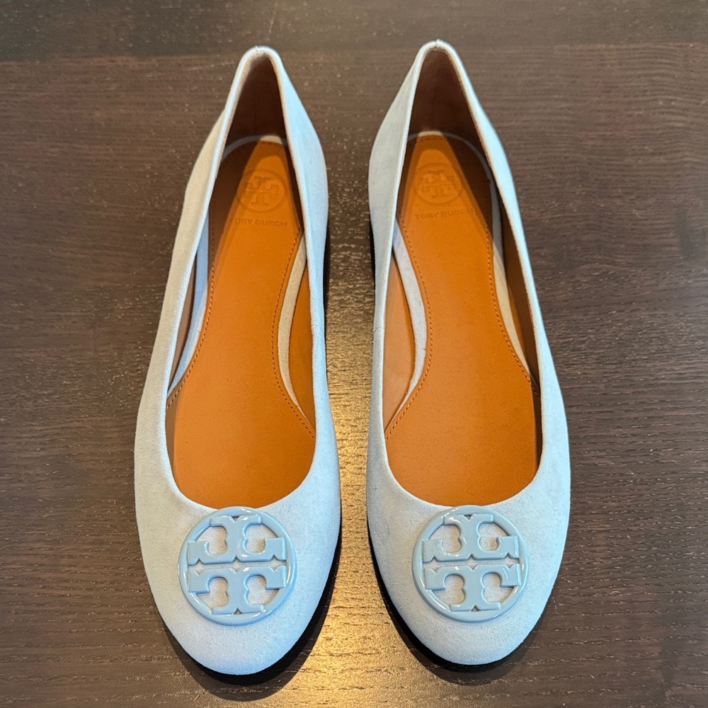 Tory Burch Sky Blue Loafers
